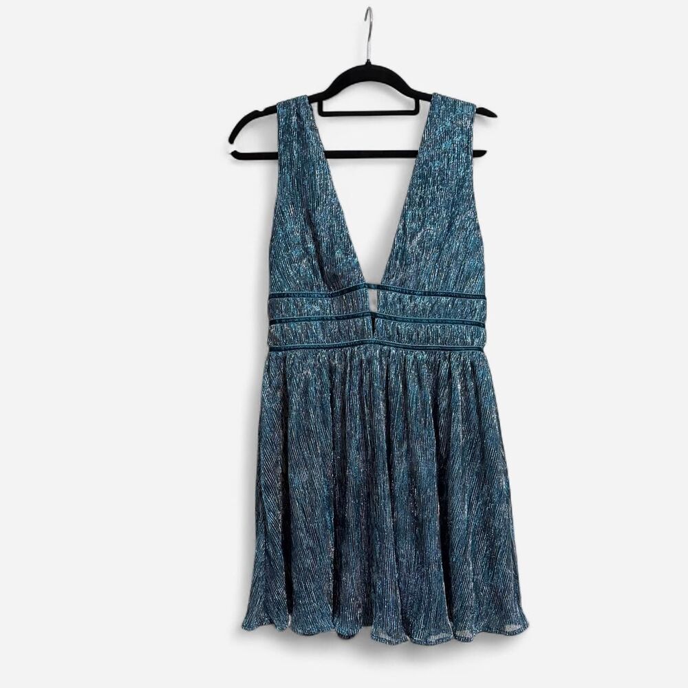 Lulus Women's Blue and Green Dress